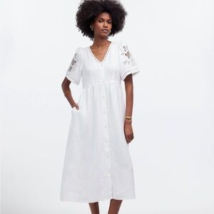 Elegant White Midi Dress